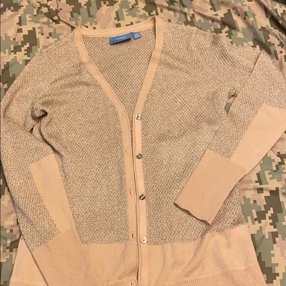 Metallic cardigan sweater Simply Vera Wang